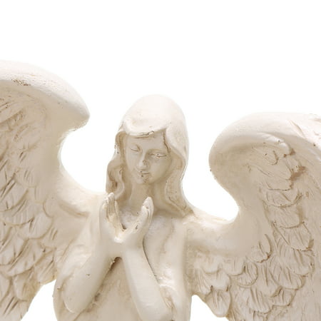 BANBERRY DESIGNS Angel Memorial Wall Cross Gift Bereavement Figurine Wall Hanging Decoration Remembrance Sympathy Condolence Gift 8.5 Inch Porcelain 